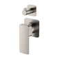 Tono Wall Diverter Mixer, Square Plates, Gun Metal