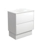 REBA Semi Inset BIANCO AMATO 750 Satin White Vanity On Kick NTH