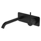 KAYA UP Basin/Bath Mixer 200mm Outlet Set Matte Black Soft Square Plate
