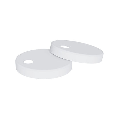 Toilet Seat Hinge Covers Pair Suits Slim Seats UF5018 UF5019 Matte White