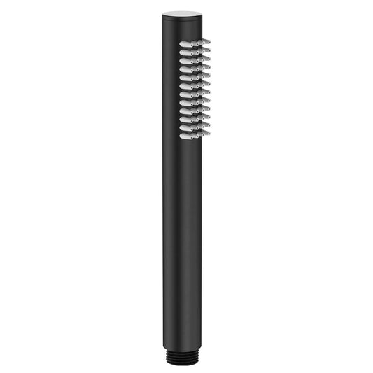 HUSTLE Round Pipe style Handheld Shower Head Matte Black