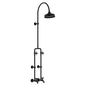 Lillian Exposed Rail Shower & Bath Set, Matte Black