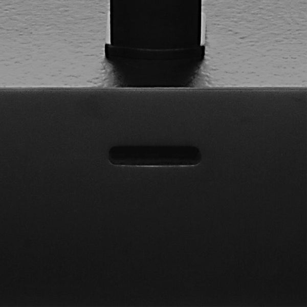 Montana Amato 900 Satin White Vanity On Kick, Matte Black Frames