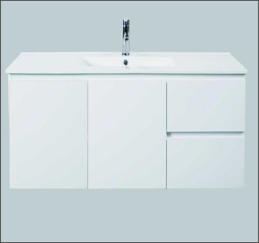 LUCAS 1200mm with 4 drawers Wall Hung Cabinet Only