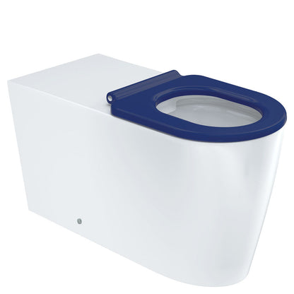 Isabella Care Wall-Faced Toilet Suite, Blue Seat