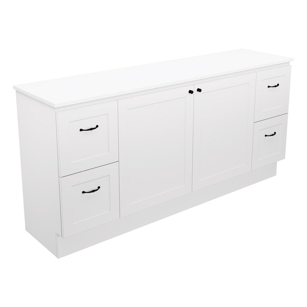 Newport Door & Drawer 1800 Double Bowl Floor Standing Vanity