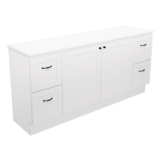 Newport Door & Drawer 1800 Double Bowl Floor Standing Vanity