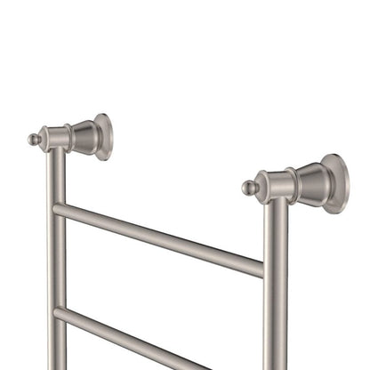 LILLIAN Heated Towel Rail 6080 Brushed Nickel (6 Bars) 600x808x95mm