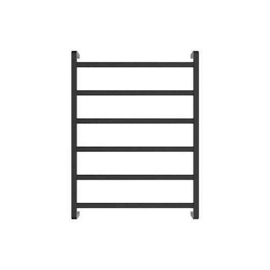 KOKO Heated Towel Rail 6080 Matte Black (6 Bars) 600x800x100mm