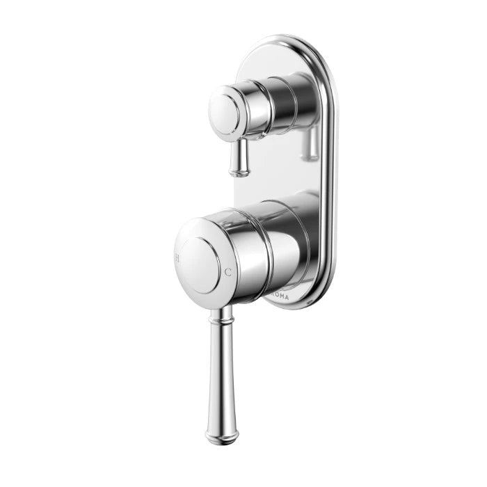 Caroma Riviere Bath/Shower Mixer With Diverter (Complete Kit) Chrome