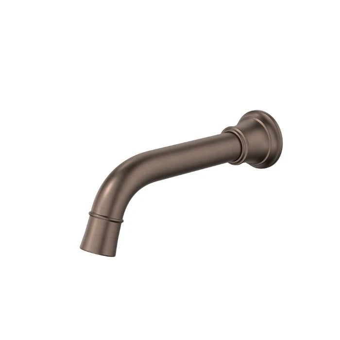Caroma Riviere Wall Basin/Bath Outlet 175mm Brushed Bronze Lead Free