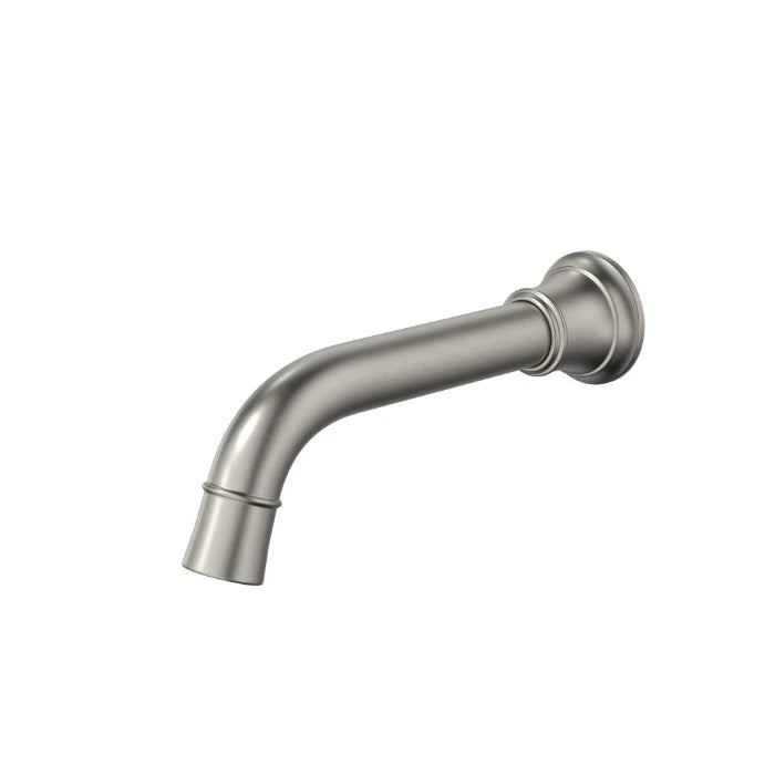Caroma Riviere Wall Basin/Bath Outlet 175mm Brushed Nickel Lead Free