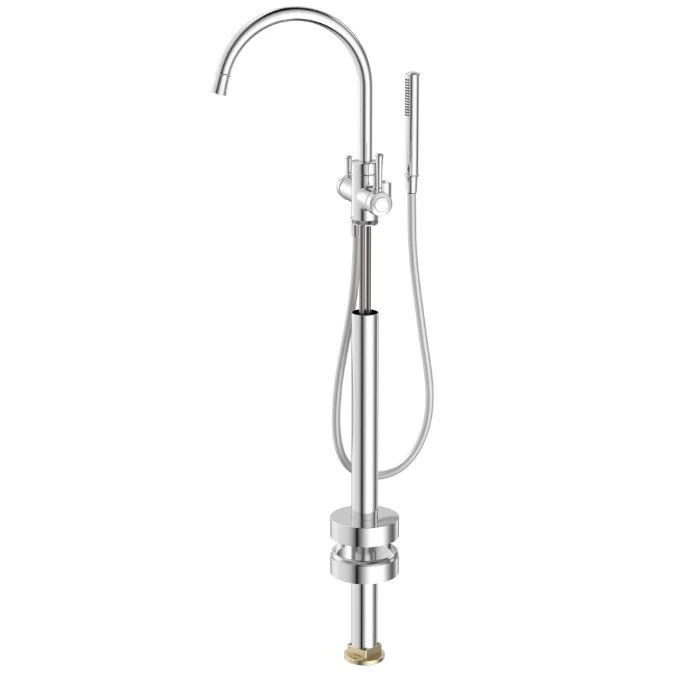 Caroma Riviere Freestanding Bath Filler With Handshower (Trim Kit Only) Chrome