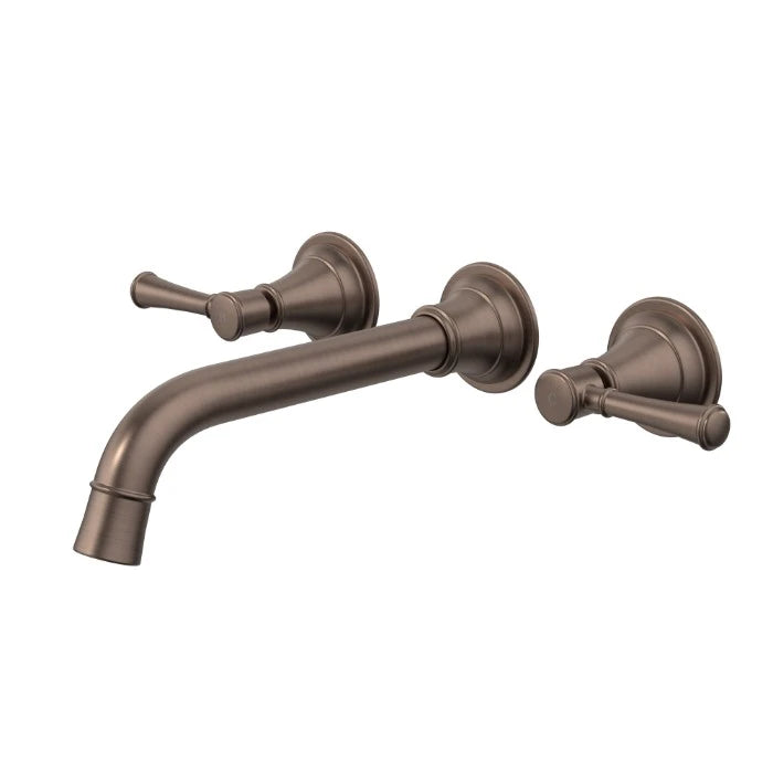 Caroma Riviere Wall Basin/Bath Set 210mm Brushed Bronze Lead Free