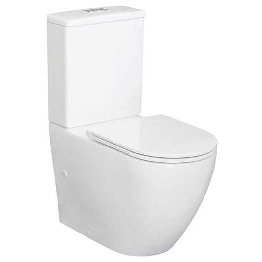 Alix Back-to-Wall Toilet Suite, Slim Seat