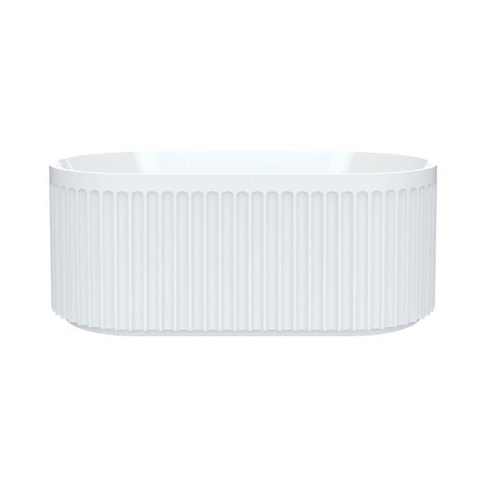 Eleanor Fluted Freestanding Acrylic Bath, 1500mm