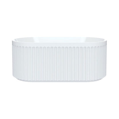 Eleanor Fluted Freestanding Acrylic Bath, 1500mm