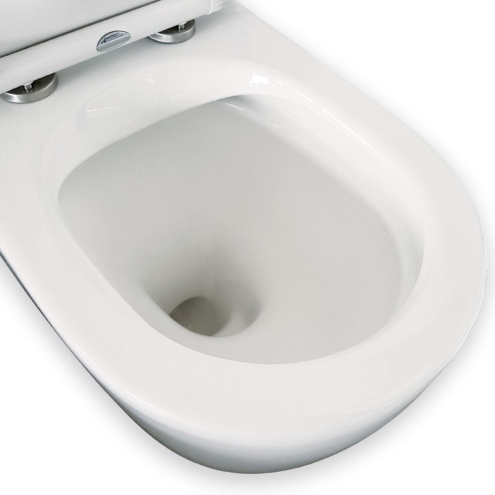Alix Back-to-Wall Toilet Suite, Slim Seat