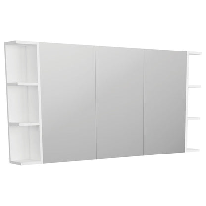 Pencil Edge 1200 Mirror Cabinet, 2 Side Shelves