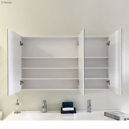 Pencil Edge 1200 Mirror Cabinet, 2 Side Shelves