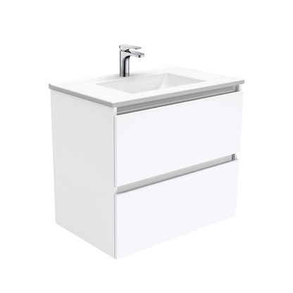 VANESSA Poly Marble 750 QUEST 2 Drawer Wall Hung Cab 1TH