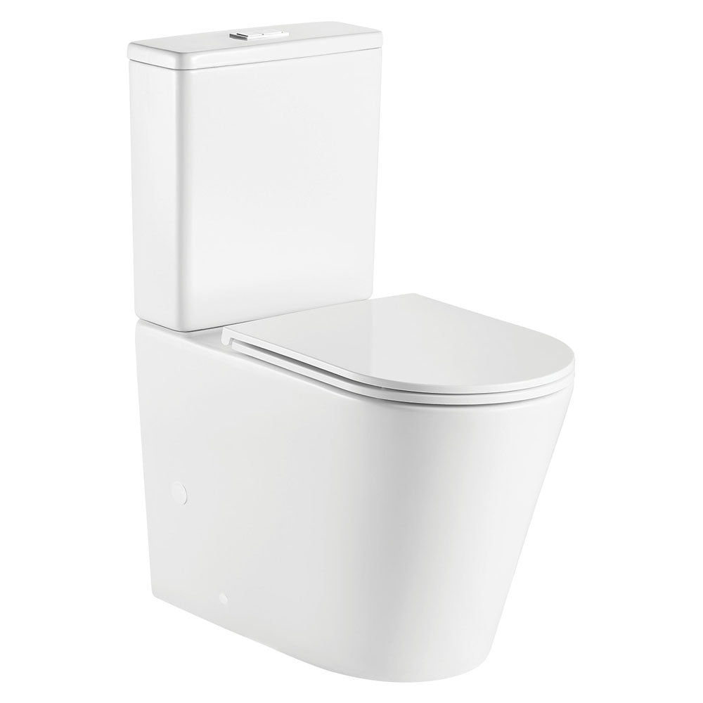Kaya Back-to-Wall Toilet Suite, Slim Seat