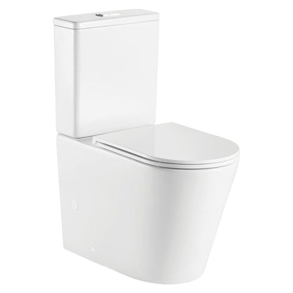 Kaya Back-to-Wall Toilet Suite, Slim Seat