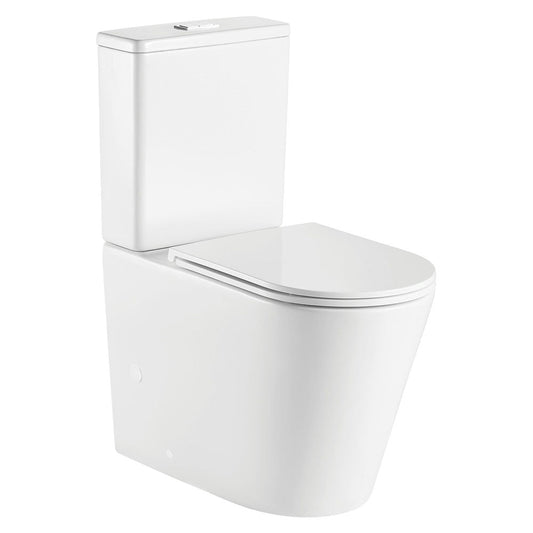 Kaya Back-to-Wall Toilet Suite, Slim Seat