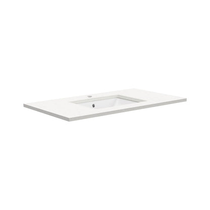 SARAH Undermount CRYSTAL PURE 900mm Basin Top Only 1TH