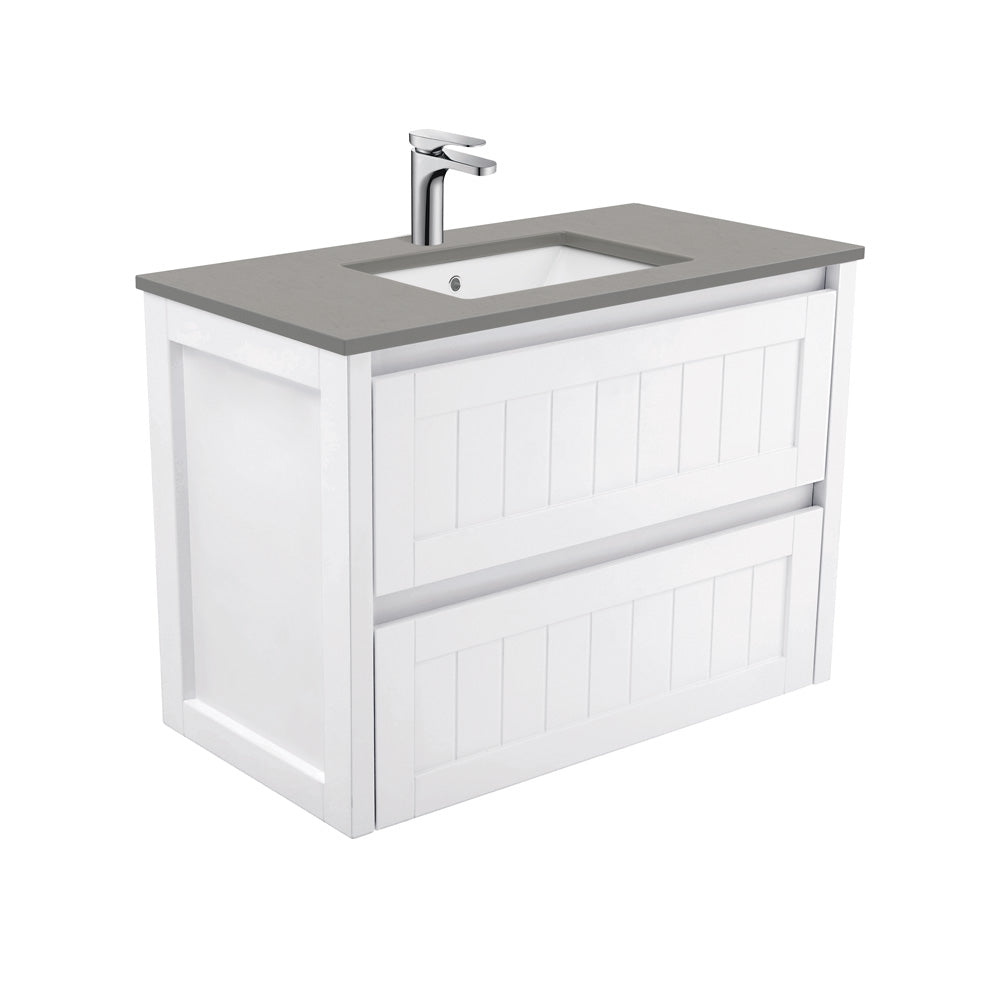 SARAH DOVE GREY 900 HAMPTON Wall Hung Cab 1TH