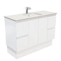 SARAH ROMAN SAND 1200 Fingerpull Matte White Cab on Kick 1TH