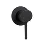 HUSTLE Shower Wall Mixer Matte Black 35mm Round Plate