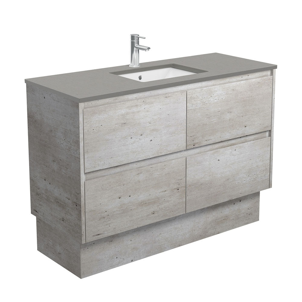 SARAH DOVE GREY AMATO 1200 INDUSTRIAL Vanity On Kick 1TH
