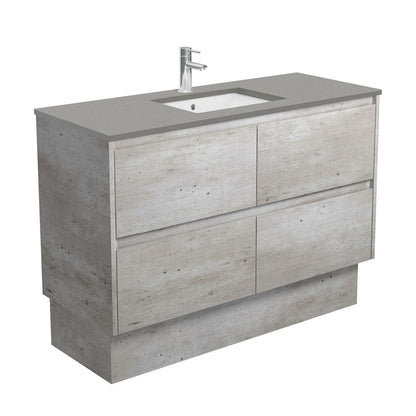 SARAH DOVE GREY AMATO 1200 INDUSTRIAL Vanity On Kick 1TH