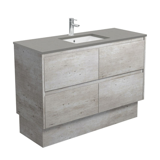 SARAH DOVE GREY AMATO 1200 INDUSTRIAL Vanity On Kick 1TH