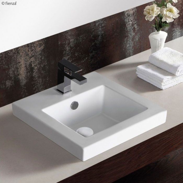 ALISON Semi Inset Ceramic Basin 405 x 405 x 175mm