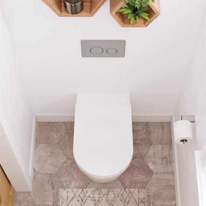 Isabella Wall-Faced Toilet Suite, Slim Seat