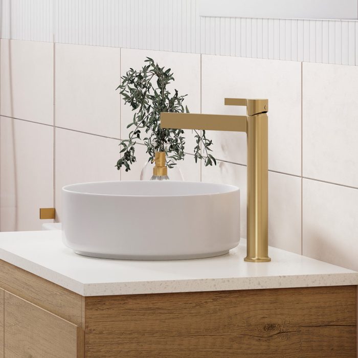 SANSA Tall Basin Mixer Urban Brass