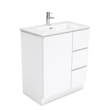 Joli Fingerpull Gloss White 750 Vanity On Kickboard