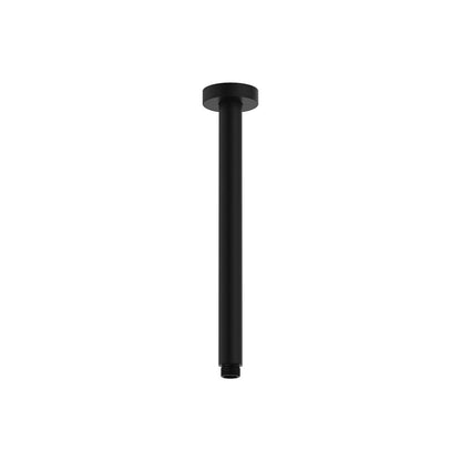 Round 300mm Shower Dropper Matte Black