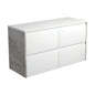 AMATO Satin White 1200 Cabinet INDUSTRIAL Panels Wall Hung