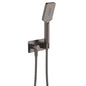 Tono Hand Shower, Soft Square Plate, Gun Meta