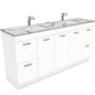 Sarah Calacatta Marble Undermount Double Bowl 1800 UniCab Vanity on Kick