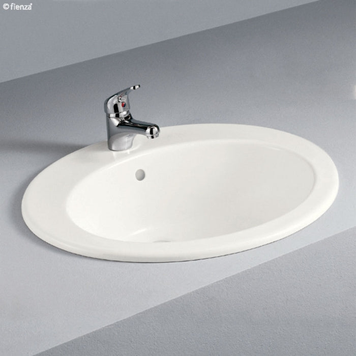 RAK Jessica Ivory Fully-Inset Basin