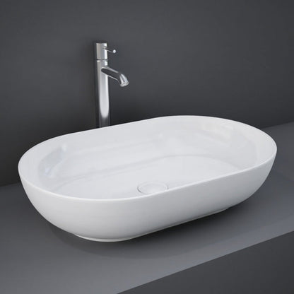 RAK FEELING Oval Above Counter Basin Alpine White (Previously RAK MOON)