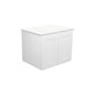 MILA SHAKER 600 Cabinet Wall Hung Satin White 580 x 455 x 450mm