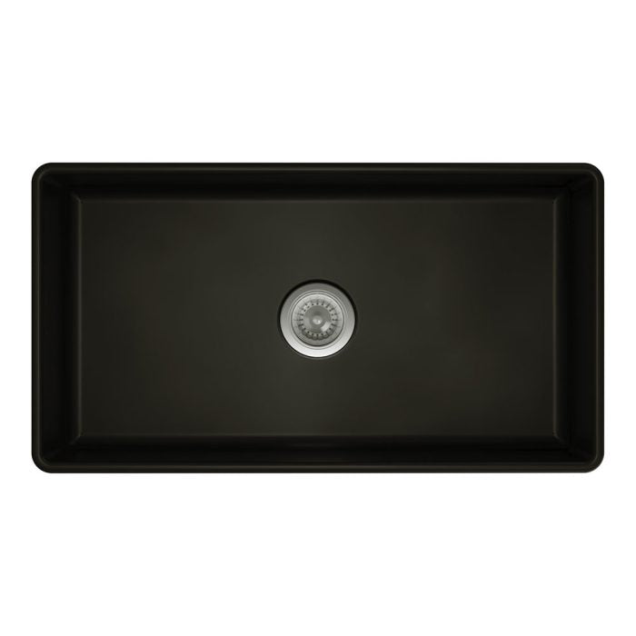 Benson Single Butler Sink, Large, Matte Black