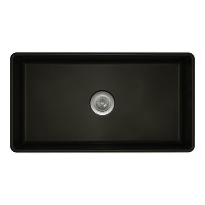 Benson Single Butler Sink, Large, Matte Black