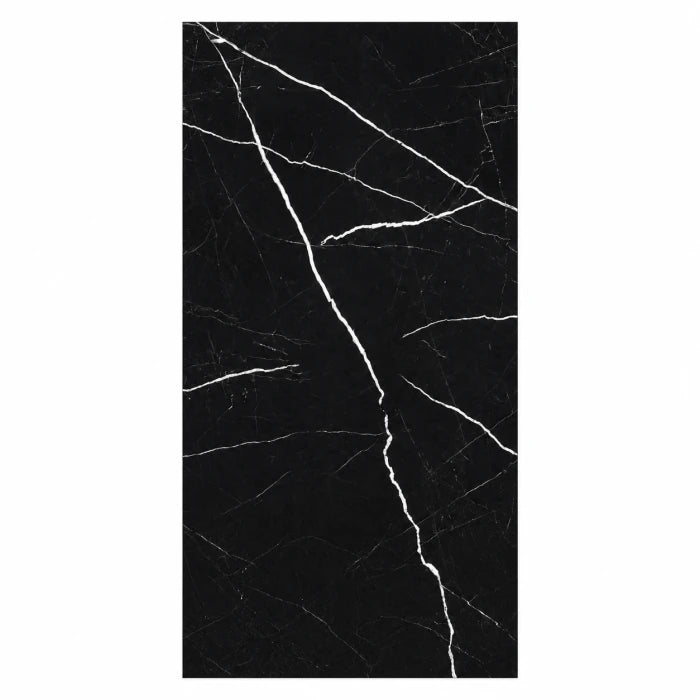 Regio Nero Marquina Imperial High Gloss Porcelain Tile 600 by 1200
