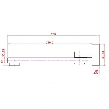 Chrome BathtubBasin Wall Spout